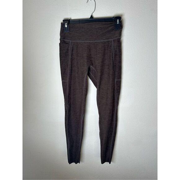 Curves n CombatBoots Heathered brown leggings sz medium - Picture 1 of 7